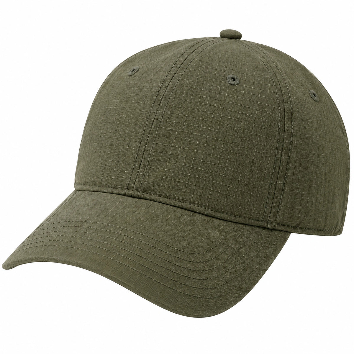 Cappellino baseball taglia unica in tessuto verde oliva con visiera curva stile casual