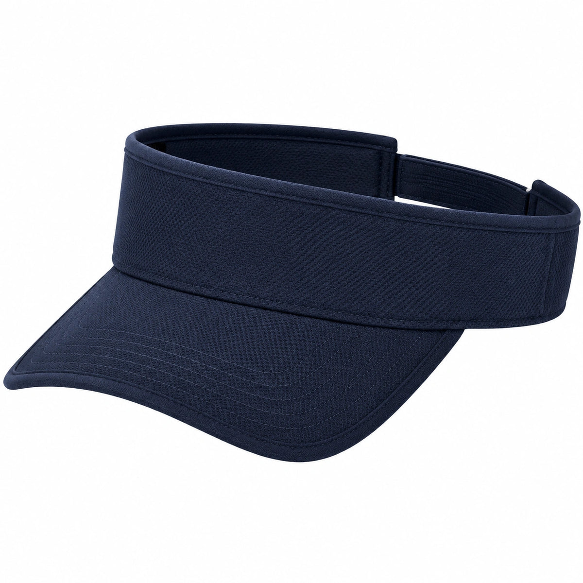 Visiera sportiva regolabile in tessuto blu navy - taglia unica